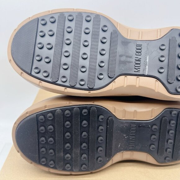 Moon Boot Luna Low Faux Shearling Lined Boots Platform Cognac Suede EU 38 US 7 - Picture 11 of 16